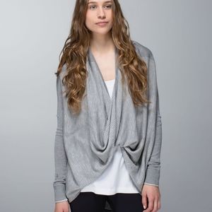 Lululemon Iconic Sweater Wrap Heathered Gray 4